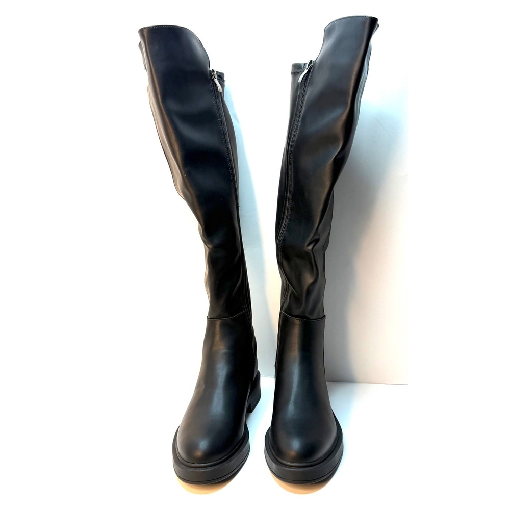 GC Shoes Women's Alya Classic Elastic Knee-High Boots Black Size 8 NWOT